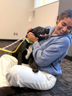 Woman with dog