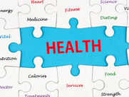 puzzle pieces with health and fitness pieces
