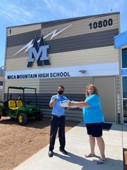 Dropping off masks to local schools