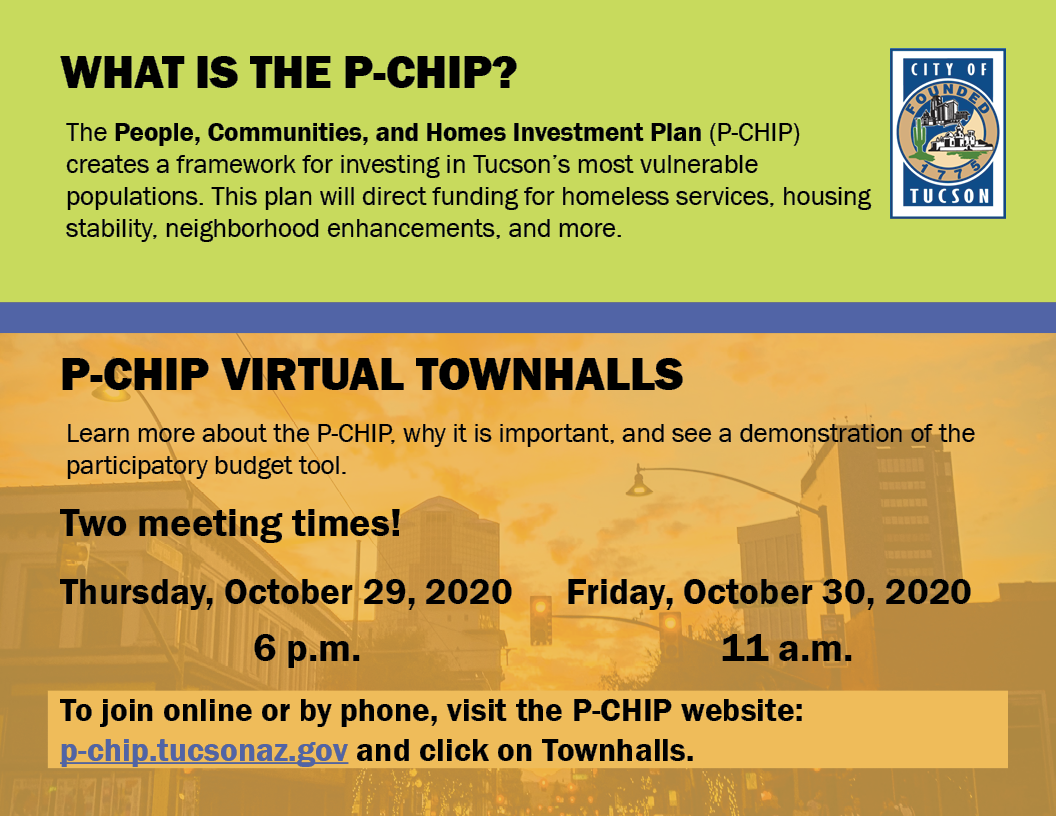 P CHIP Town Hall flyer