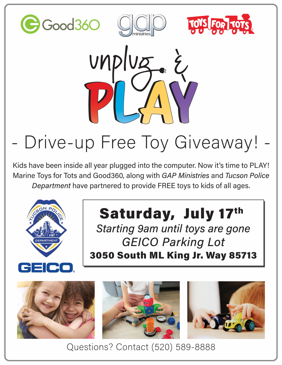 Unplug and Play Toy Giveaway