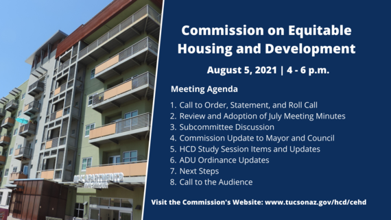 Commission on Equitable Housing and Development Agenda August 5