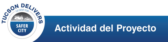 Safer City project activity header - Spanish