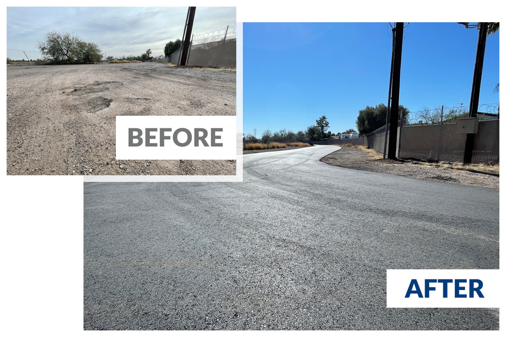 Cottonwood Lane before & after