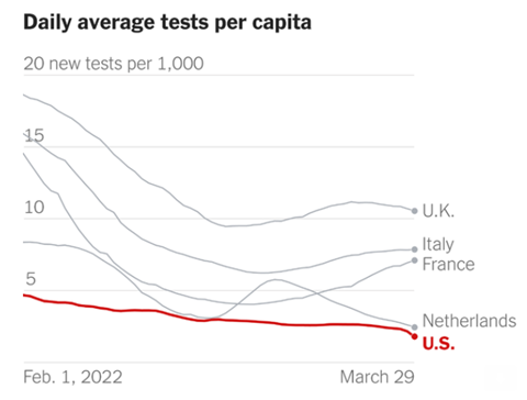 Daily average tests per capita 