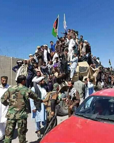 Taliban showing off their arms