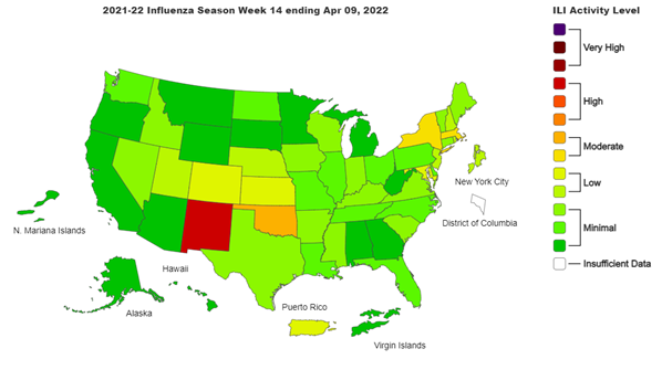 U.S. Flu Heat map
