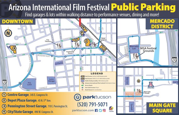 AZ International Film Festival, Parking Map