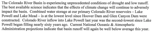 Paragraph from the PFAS letter