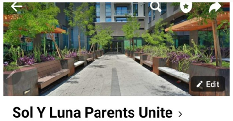 Picture shows Sol Y Luna Parents Unite Facebook Page