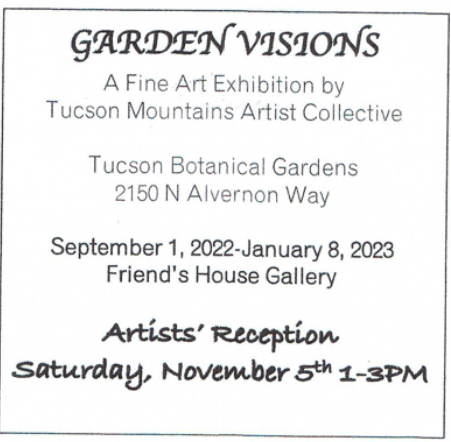 Garden Visions event flyer