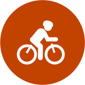 Bike safety icon
