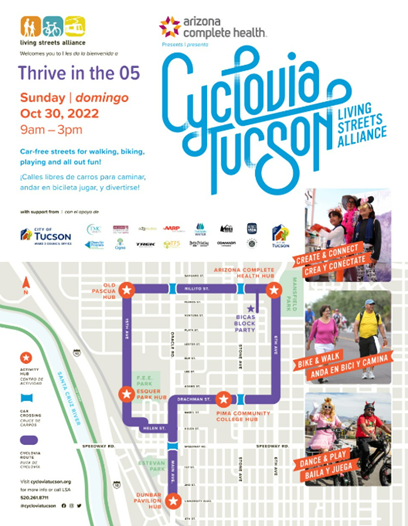 Cyclovia Tucson Event Flyer