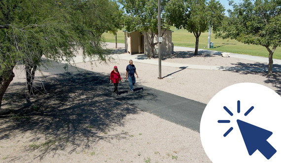 Newly paved walking paths video