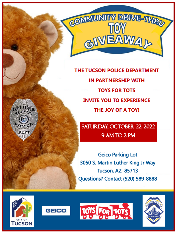 Toys for Tots Giveaway Flyer