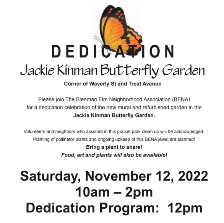 Butterfly Garden Event Flyer