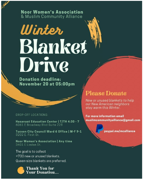 Winter Blanket Drive Program Flyer