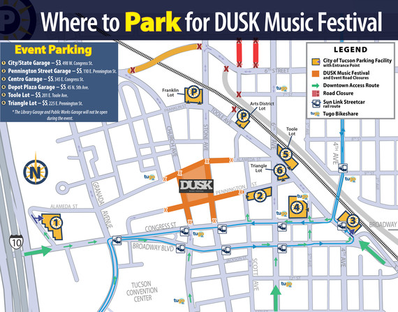 Map, DUSK Music Festival
