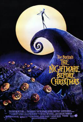 Picture shows The Nightmare Before Christmas movie flyer 