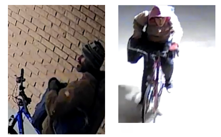 Picture shows two guys who stole the bikes