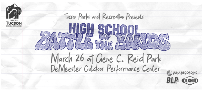 High School Battle of the Bands  event flyer
