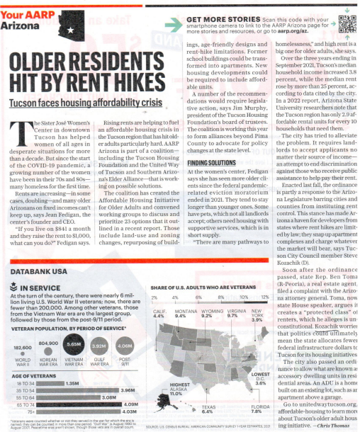 AARP article related to seniors and homelessness