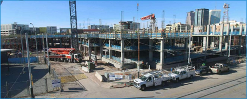 Picture shows the progress of the OPUS Multi-family project