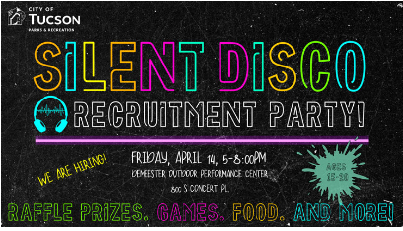 Silent Disco Recruitment Party Flyer