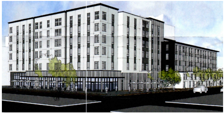 Another image of a completed Capstone student housing project being proposed for the SE corner of Speedway and Euclid