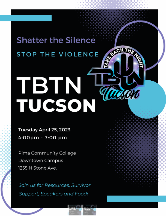 Flyer of Pima Community College hosting this year’s TBTN Tucson event 