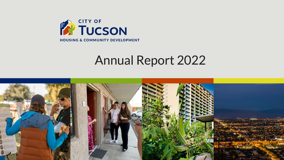 2022 Annual Report Cover image, with the City of Tucson logo