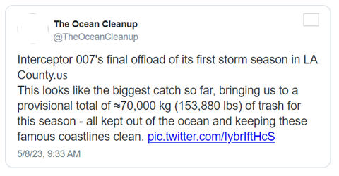 Clip from The Ocean Cleanup