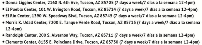Additional cooling station locations