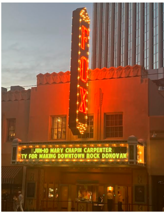 Picture of Fox Building in Downtown Tucson for Donovan's memorial celebration