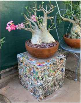 Picture of plant stand made from Byblocks 