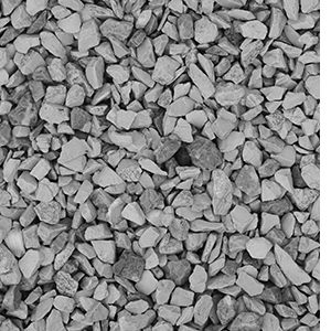 Photo of grey gravel.