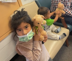 Kids in Casa Alitas with their Teddy Bears