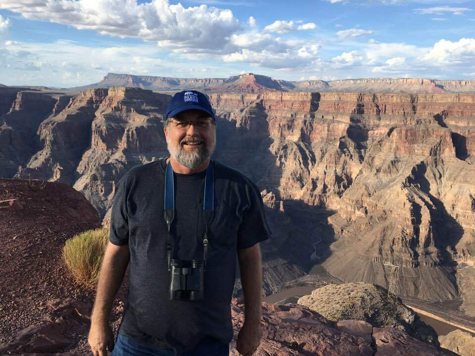 Photo of Kevin Dahl at the Grand Canyon.