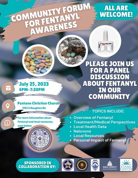 Flyer for the Community Forum on Fentanyl