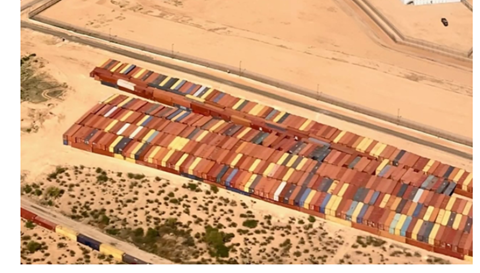 Picture of containers line up and ready to be used