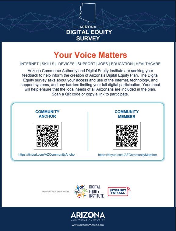 flyer for digital equity survey