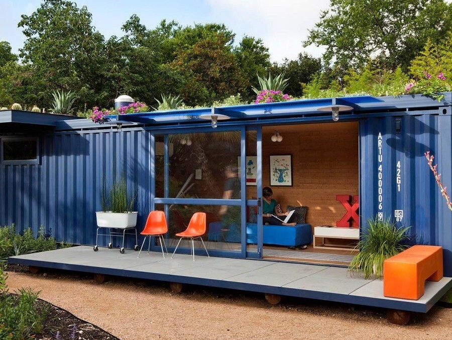 Concept image of a Container home.