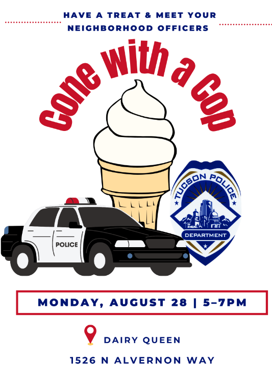 Cone with a Cop flyer