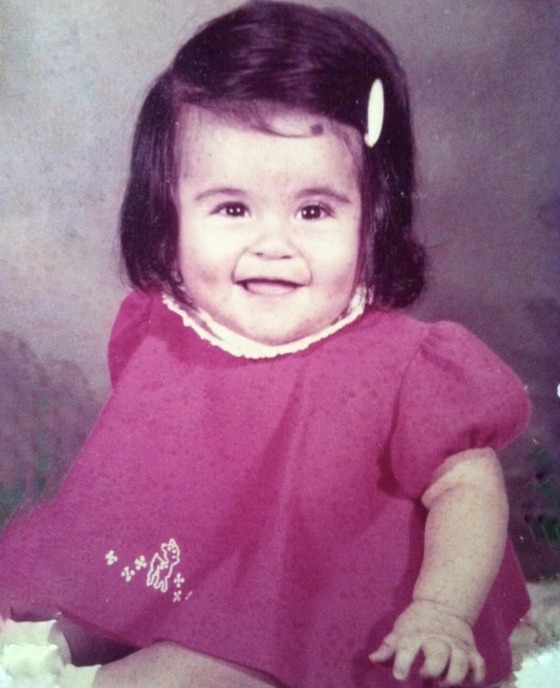 Photo of Denise Lopez at 2 years of age.