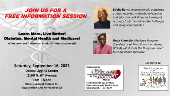 Flyer for free information seminar at Donna Liggins center