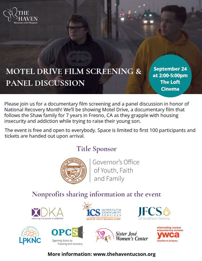 Flyer for motel drive film screening