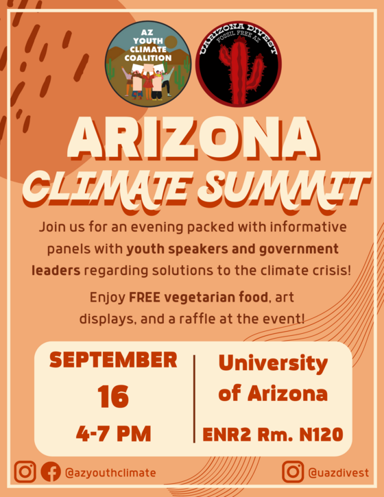 Climate strike flyer for September 16