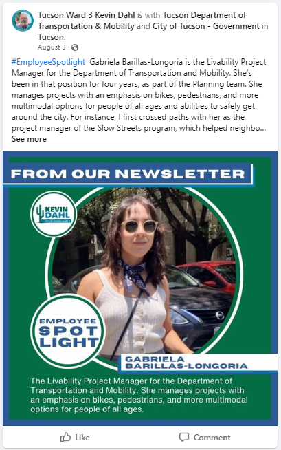 image of Employee spotlight Instagram post