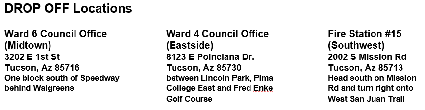 Plastics Drop off locations