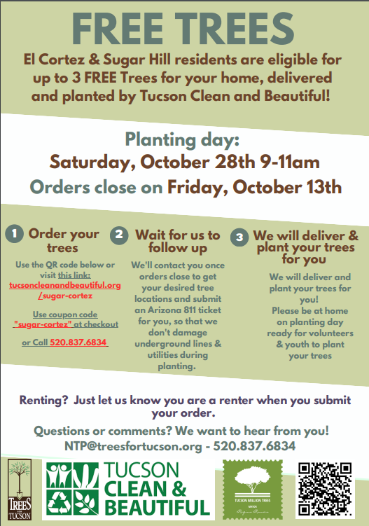 Flyer for free trees